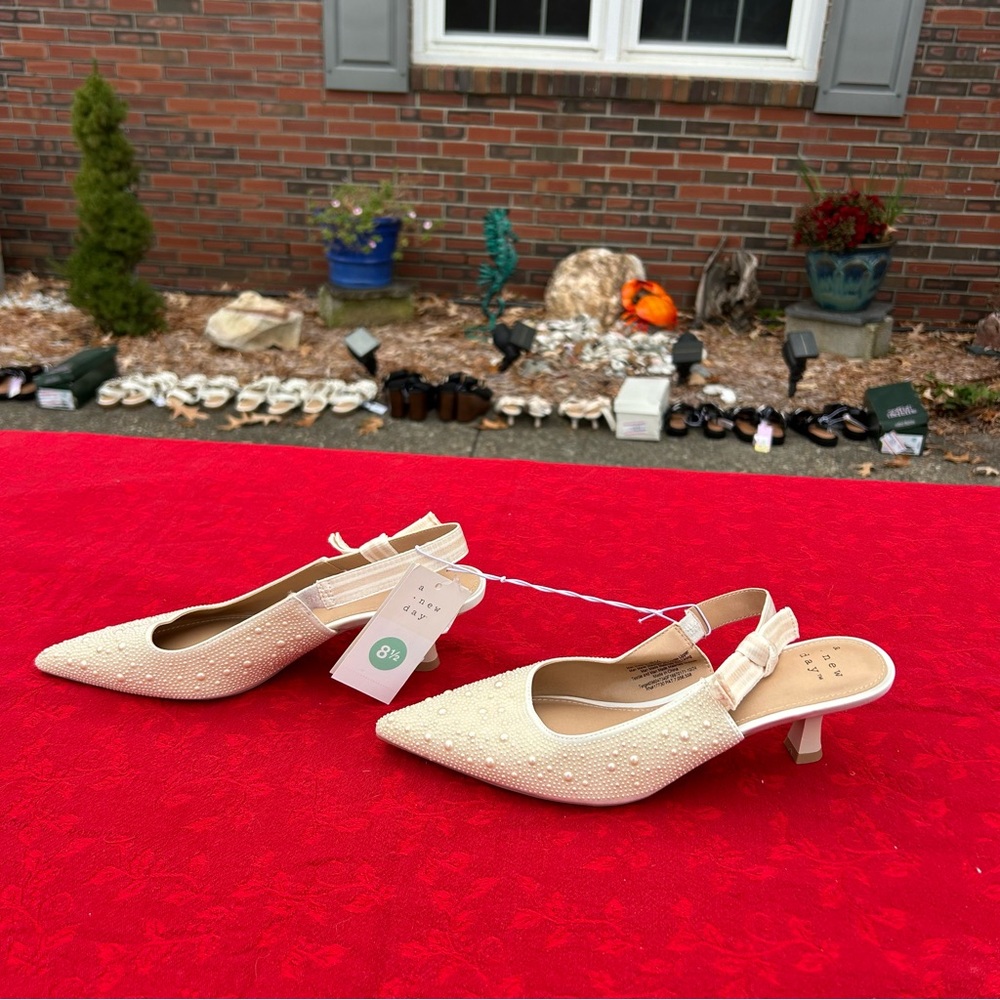 Women's Milan Slingback Heels - A New Day size 8.5‎  wedding guest classy - Picture 4 of 8